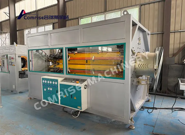 Ang 200-450mm PE pipe production line ay matagumpay na nasubok at naipadala sa mga customer sa Middle East Ang 200-450mm PE pipe production line ay matagumpay na nasubok at naipadala sa mga customer sa Middle East